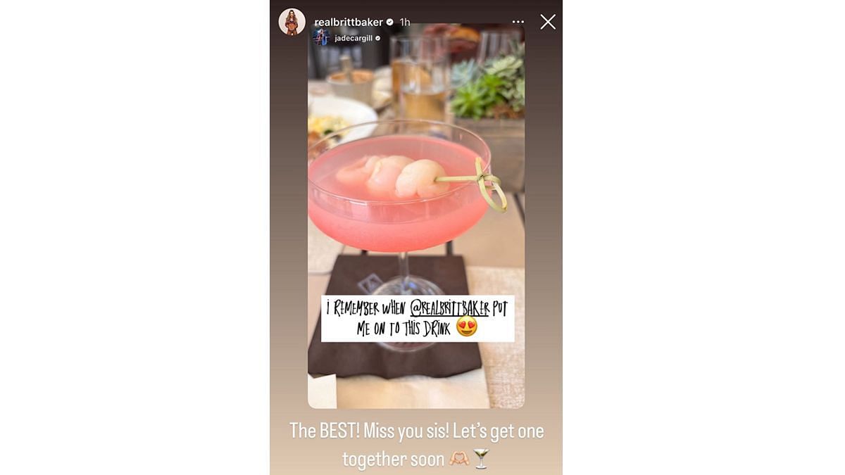 Britt Baker sent out a message to WWE star Jade Cargill (Image via Britt Baker's Instagram)